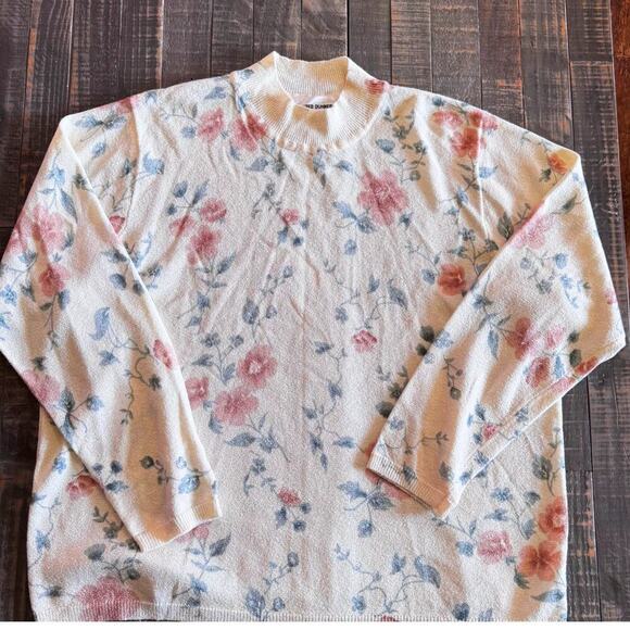 Alfred Dunner Mock Neck Floral Sweater Size 2X - Picture 5 of 5
